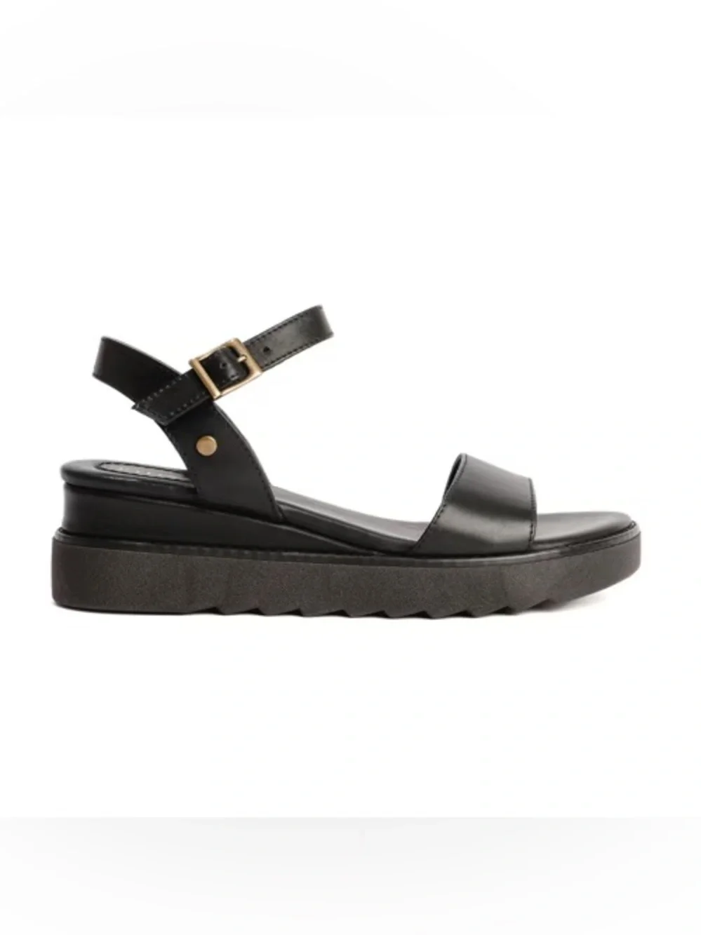 Portland Leather Platform Ankle-Strap Sandals